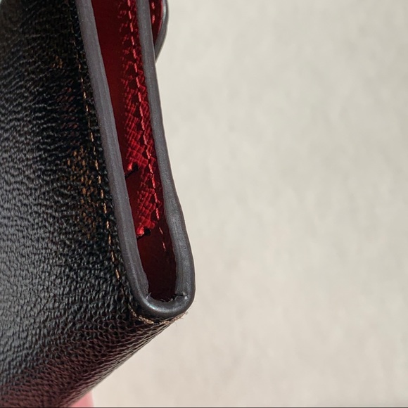 Louis Vuitton Damier Ebene Josephine Wallet Red - Picture 5 of 16